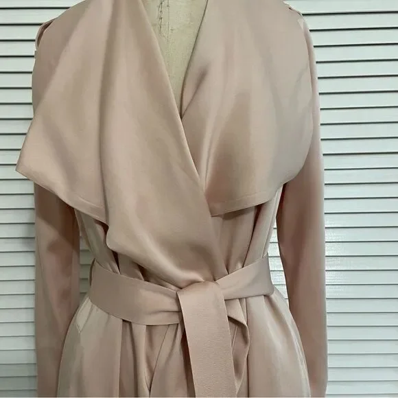 Soia & Kyo Marinella Ballet Pink Straight Fit Trench Coat Sz-XXS - Picture 3 of 14